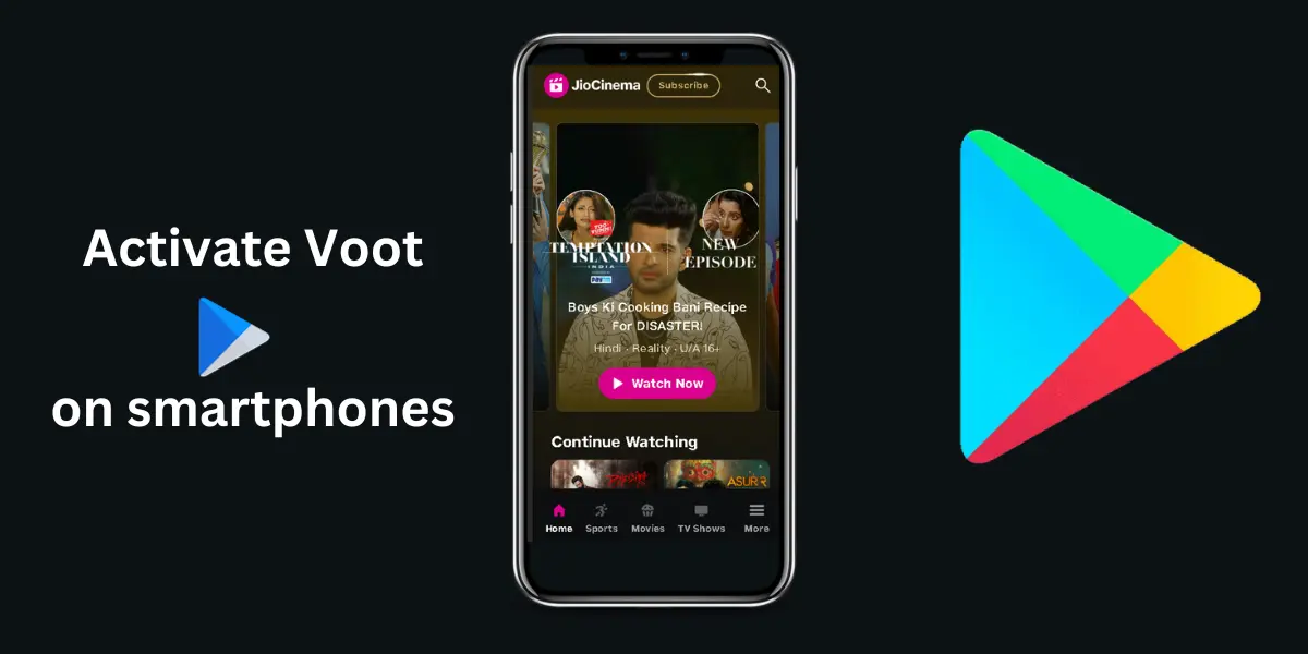 Access the voot content on Smartphone with the help of jio cinema